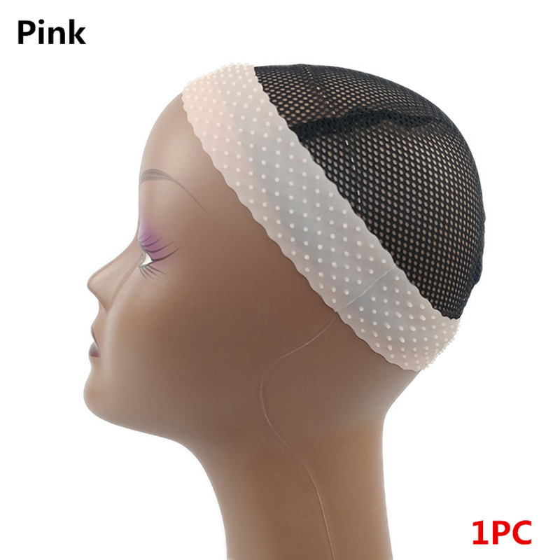 1PC No-Slip Wig Grip Band Transparent Silicone Wig Band Comfort Head Hair Band Extra Hold Wig Headband Adjustable Women Wig Band: Yellow