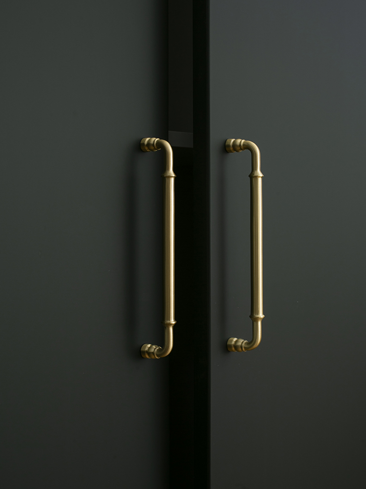 Maniglia dell'armadio in ottone massiccio ferramenta per mobili elegante maniglia per cucina comò armadio manopole per cassetti maniglia dorata