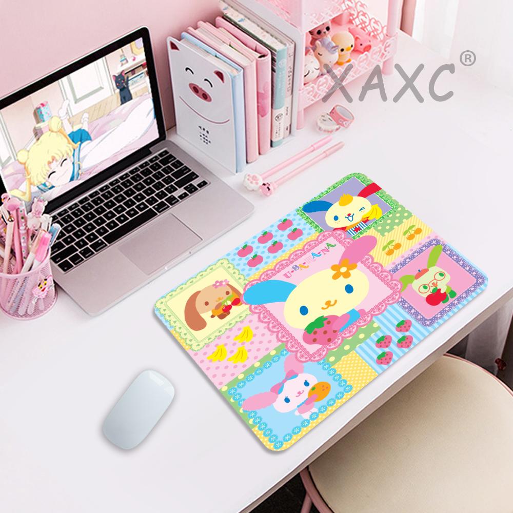 Liten skrivbordsmatta usahana söt musmatta anime spelmattor musmatta företag gamer girl gaming laptop datortillbehör potdemiel: Xxs / Kaki