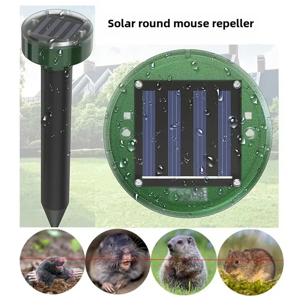 LED Light Alarm Ultrasonic Cat Dog Repellant Outdoor Solar Power Rechargeable Garden Repellers Cat Deterants for Animals: Light Grey