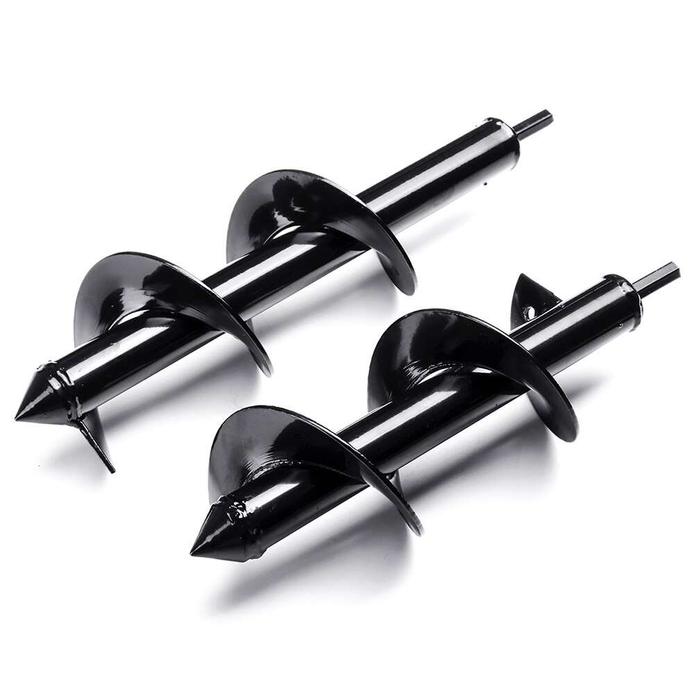 Garden Auger Spiral Drill Bit Tool Flower Planter Bulb Shaft Drill Auger Yard Gardening Bedding Planting Hole Digger Tool