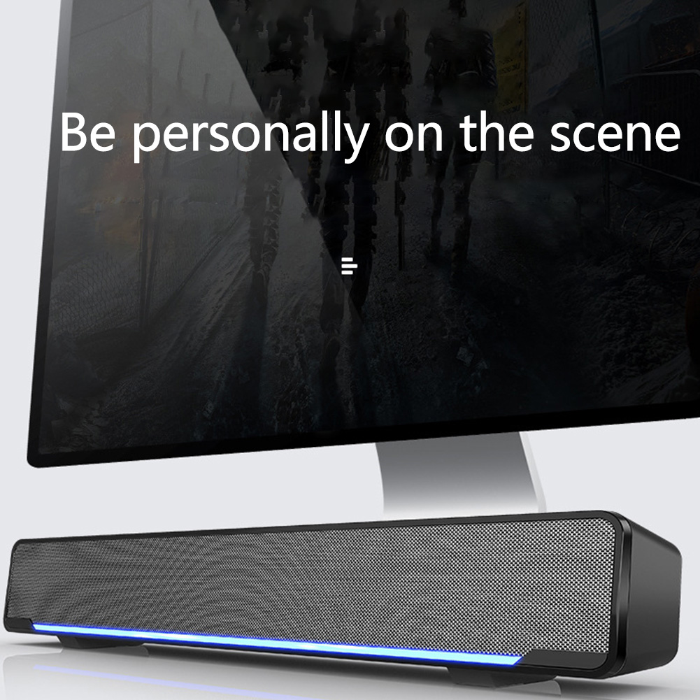 Plastic 3W Mini Bass Sound Box Music 3.5mm Audio Plug USB Powered Powerful Computer Speaker Subwoofer Portable Wired Stereo