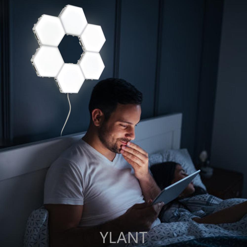 Magnetic Hexagons Modular Touch Sensitive sensor Light DIY Wall Decoration painel led Quantum lamp LED Panel Light