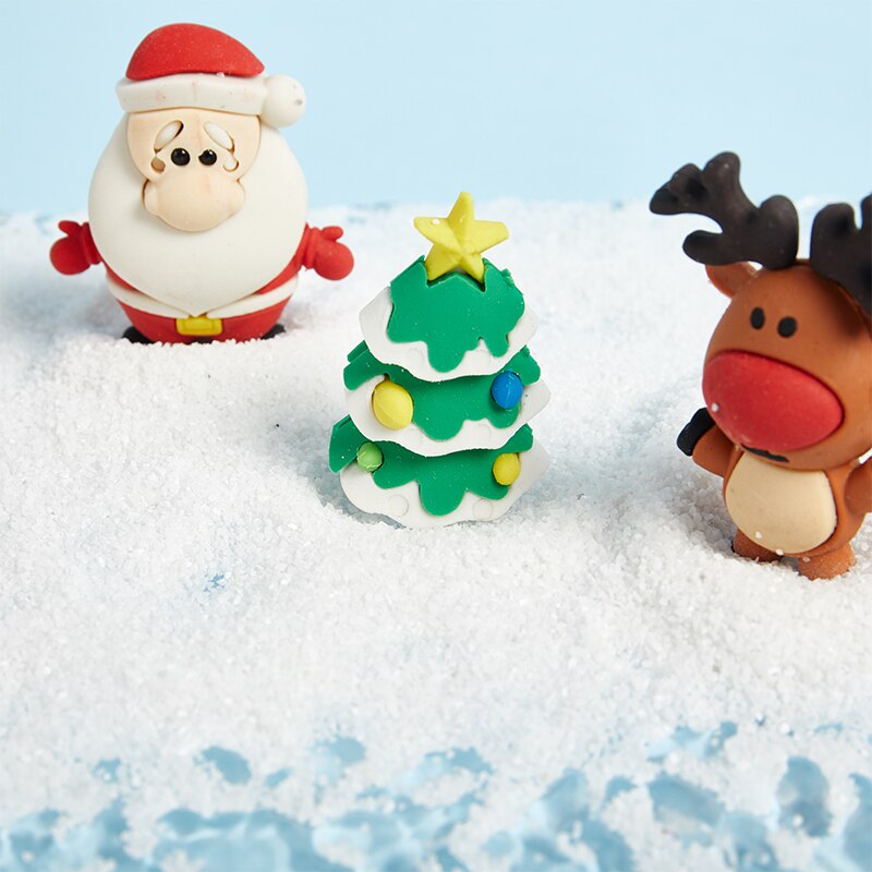 Christmas children's Santa Claus shape eraser cartoon shape eraser student stationery prizes office supplies