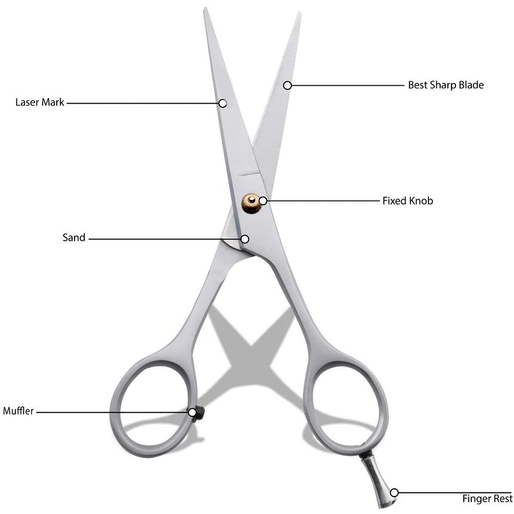 Hairdressing scissors hair styling tool straight scissors 6 inch Cutting &5.5 inchThinning scissors Barber shears