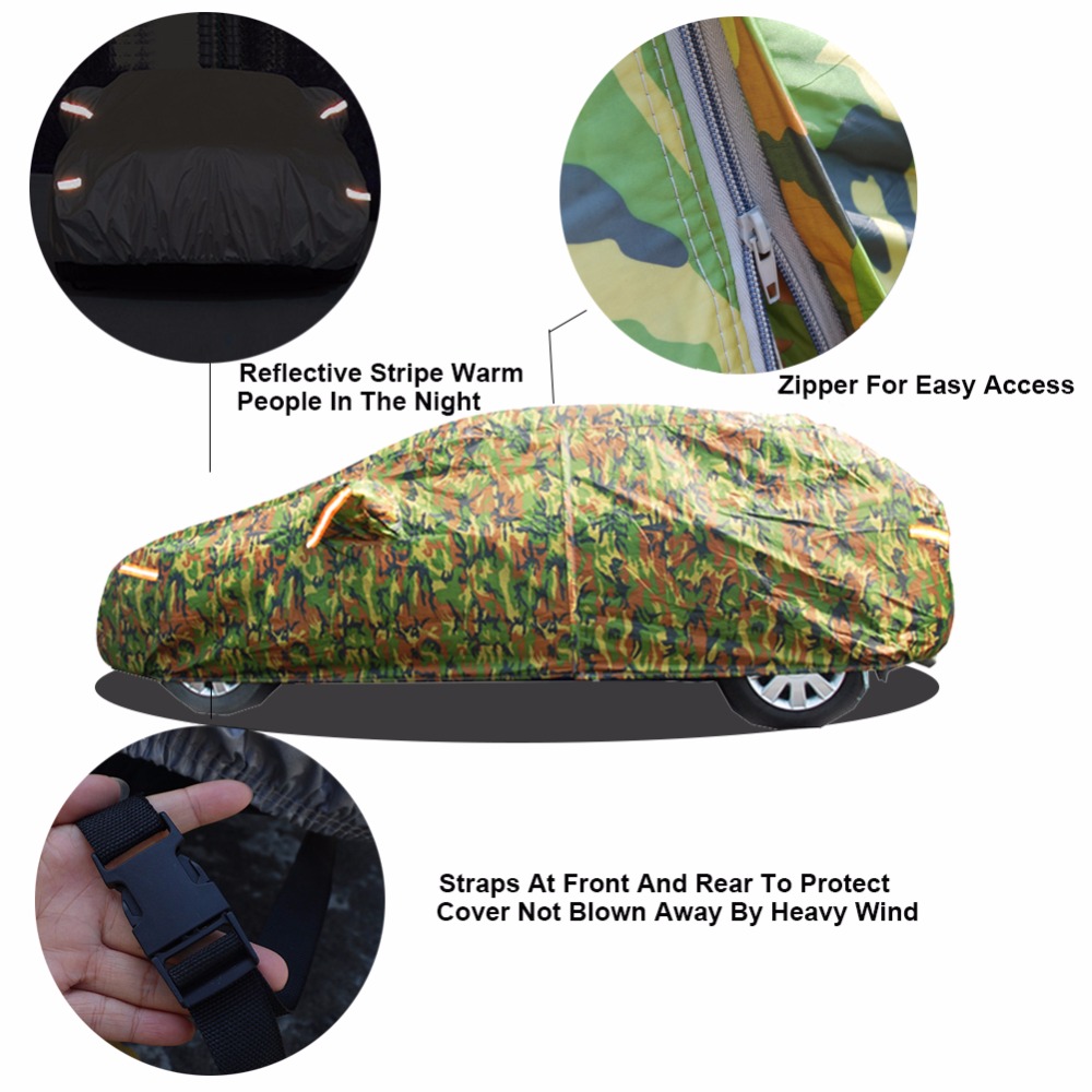 Kayme – housse de voiture de Camouflage étanche, couverture de Protection extérieure contre le soleil, la poussière, la pluie et la neige