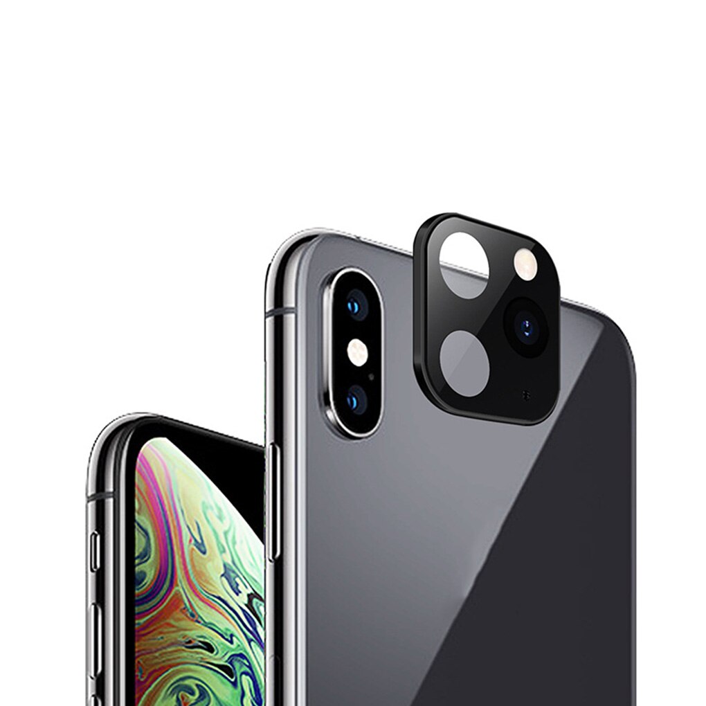 1/2 pcs Replacement For iPhone X/XS/XSMAX Alloy Modified for 11Pro 11 PRO MAX Cover Camera Change Sticker Camera Protective