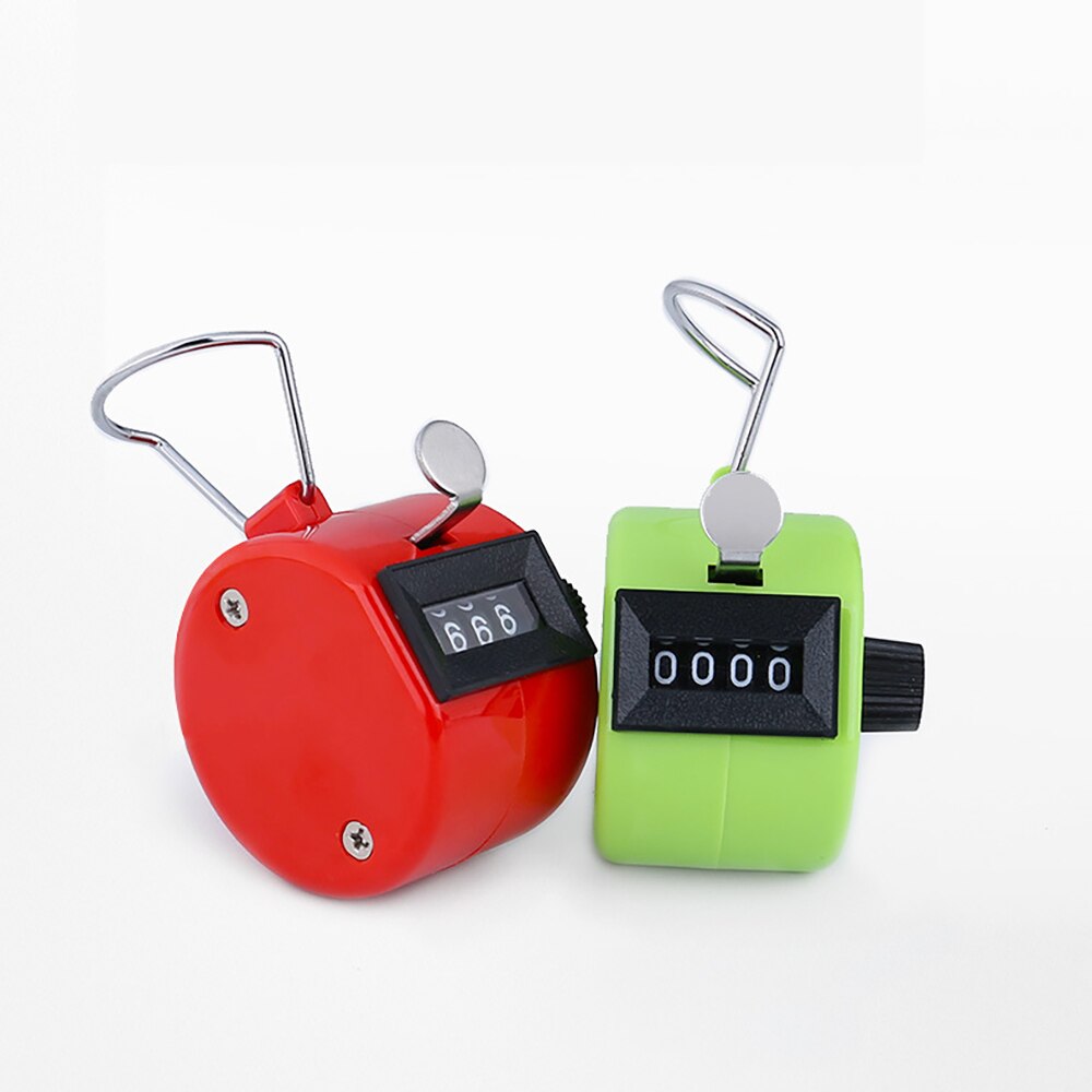 1pcs Mini Handheld Digital Counting Portable 4-digit Counters Plastic Mechanical Manual Training Counter . 9999