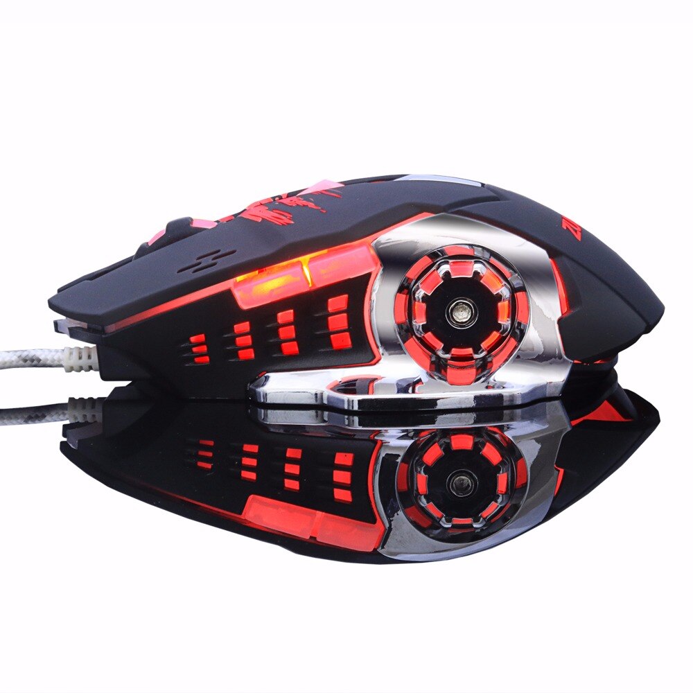 ZUOYA Professionelle gamer Spielen Maus 8D 3200DPI Einstellbare Verdrahtete Optische LED Computer Mäbenutzen USB Kabel Maus für Laptop PC