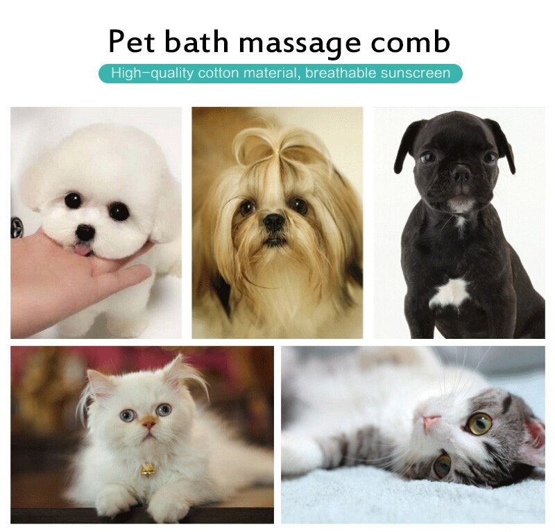 Lemmikkieläinten kylpyharja hieronta kissa koira shampoo vaahtoava kampa hoito poistaa kuolleet karvat kirppu lemmikkieläin kampa suihku hoitoharja