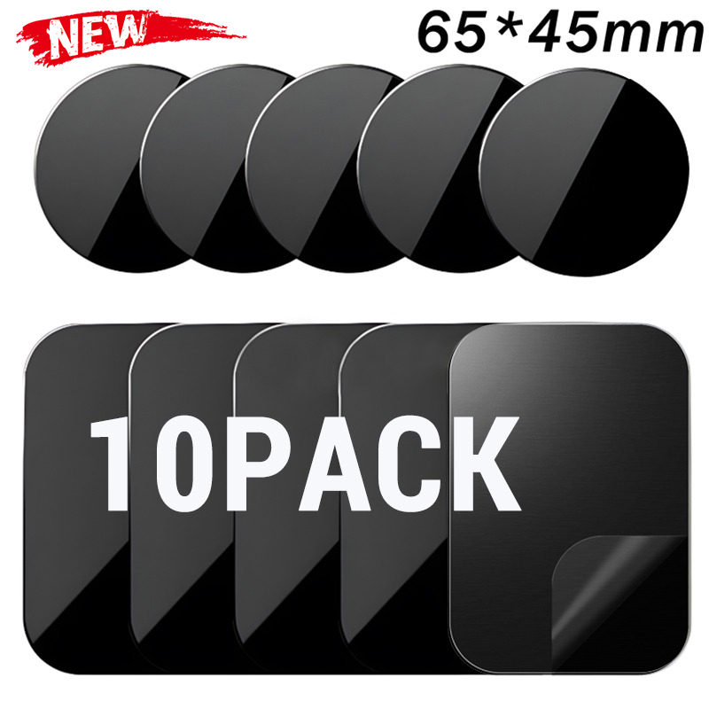 Thin Magnetic Metal Plate For Car Phone Holder Universal Iron Sheet Disk Sticker Tablet Desk Cell Phone Bracket Magnet Stickers