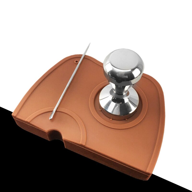 Silicone Coffee Tamper Mat Slip-Resistant Pad Home Coffee Tea Tools Espresso Tamper Mat DFK889