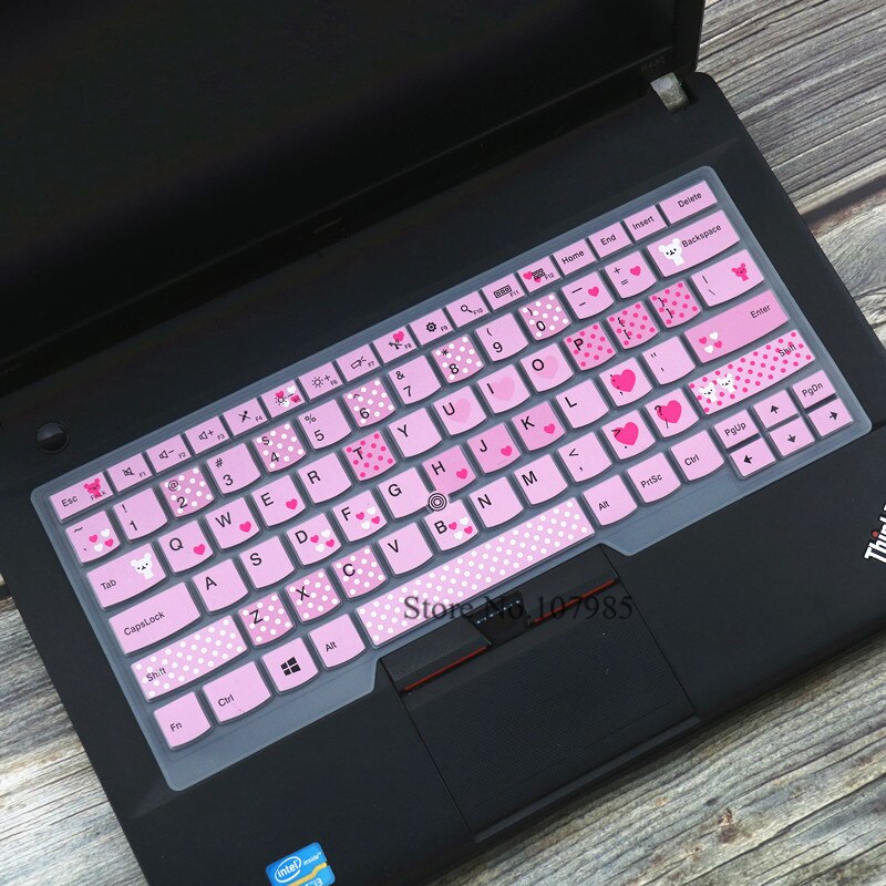 Laptop Keyboard Cover Skins For Lenovo Thinkpad X1 Carbon 14" , ThinkPad X1 Yoga Gen, S2, E465 E470 E470C 14 inch: Bear