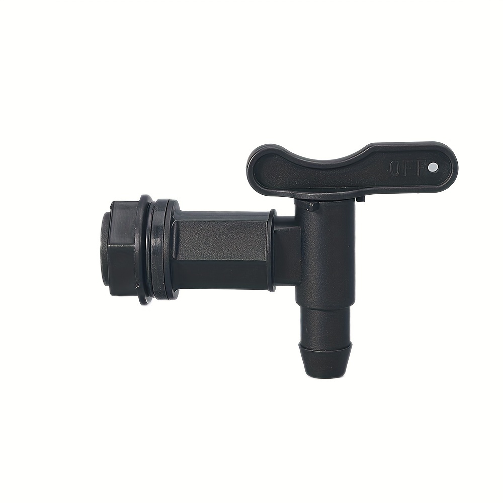 1 st 3/4 "IBC Tank Tap Adapter Grove Draad Tuin Watertank Kraan Voor 3/4" Slangen messing Vervanging Connector Kleppen: Black
