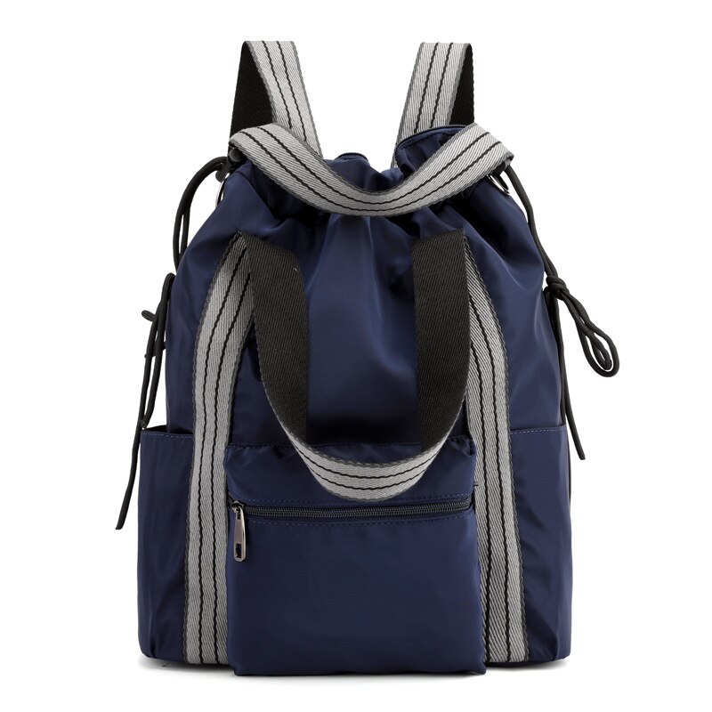 Di modo Mummia Zaini Grande Capacità Pannolino Borsa A Tracolla In Nylon Zaino Da Viaggio Donna Fashion Borse da Scuola: Blu profondo