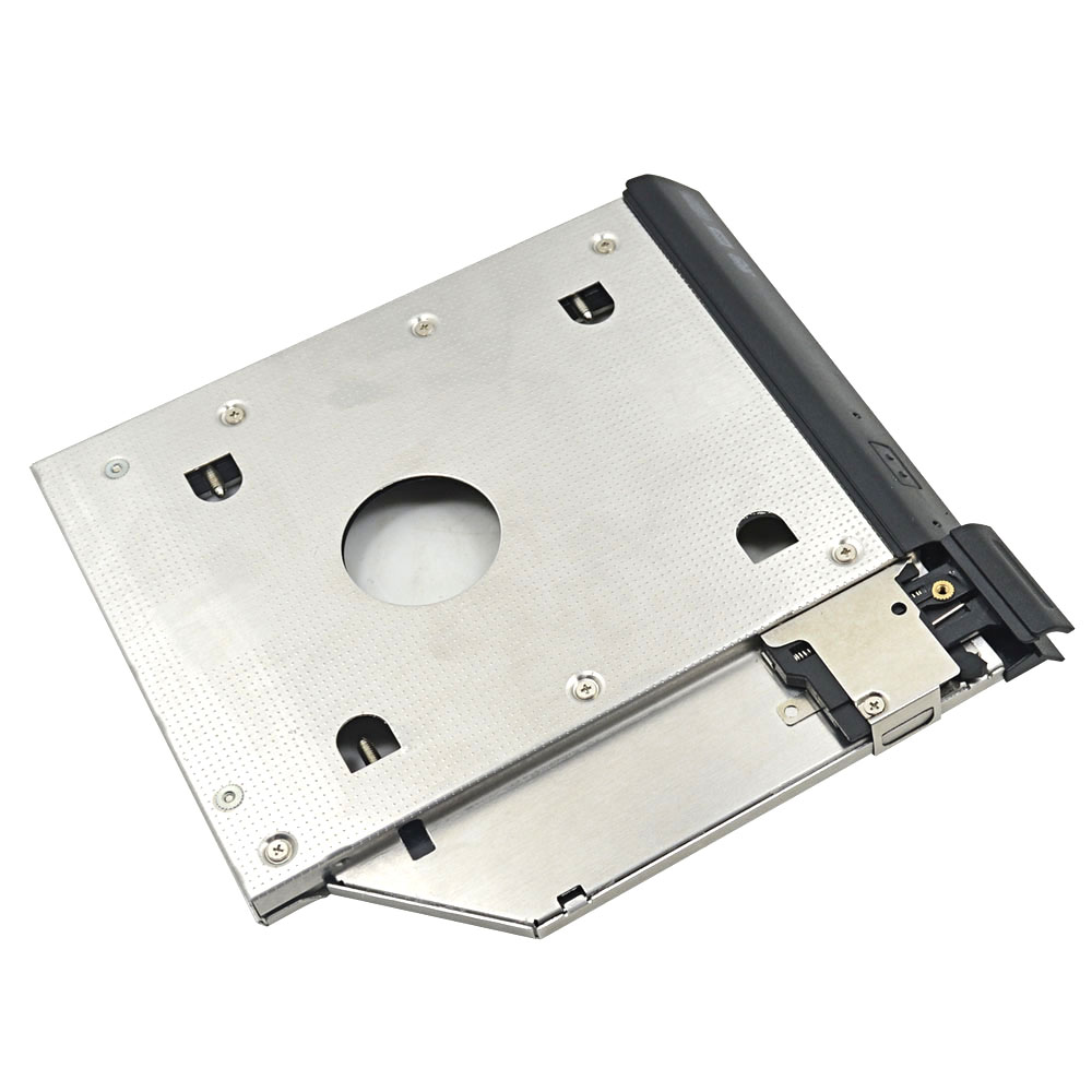 Aluminium 2nd Hdd Caddy 9.5Mm Sata 3.0 2.5 &quot;Hdd Case Behuizing Voor Dell Latitude E6320 E6420 E6520 E6330 e6430 E6530 Dvd Optibay