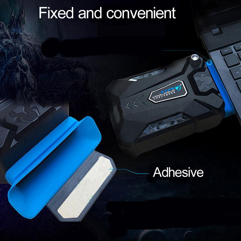 Portable Vacuum Air Extracting USB Cooling Pad Cooler Fan for Notebook Laptop