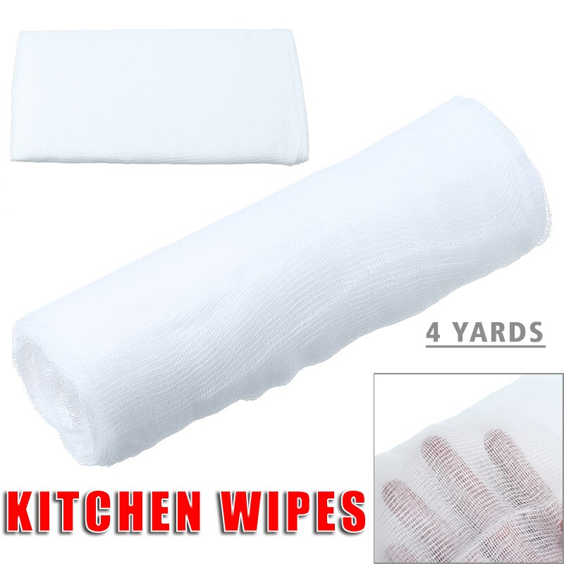 Fin hvid bomuldsgasbind  of 1.5/2/3/4 yard osteklud bageredskaber osteklud stof smør wrap wrap multifunktion madlavning