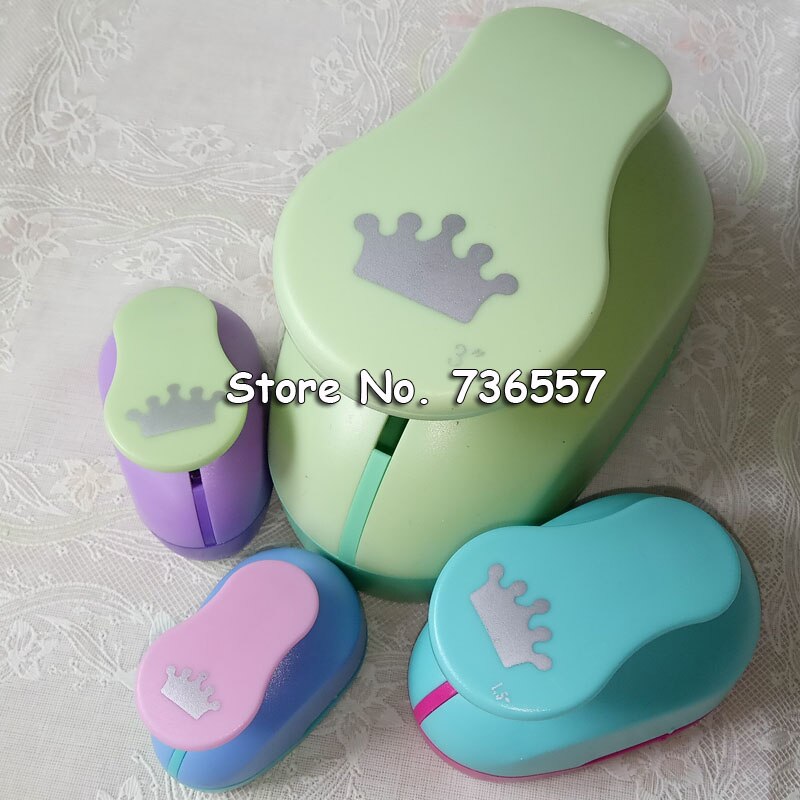 4PCS (3",1.5",1",5/8") Circle craft punch set cortador de papel de scrapbook school paper foam Round hole punches