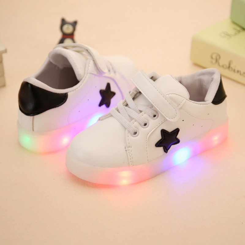 Luminous Sneakers Shoes Led Children Kids Lighting Shoes Girls Boys Light Up Glowing Shoe Size 21-25