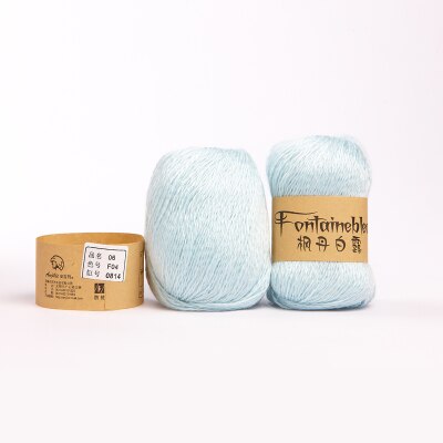 50g/Bal Fontainebleau Mohair Acryl Wol Antipilling Lage Krimp Dunne Garen Voor Hand Breien Haken: F04