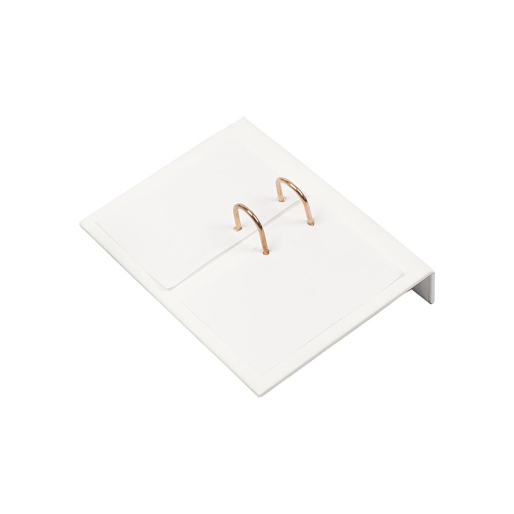 Support de calendrier en cuir pour ensembles de bureau (organisateur de bureau accessoires de bureau accessoires de bureau fournitures de bureau organisateur de bureau): White