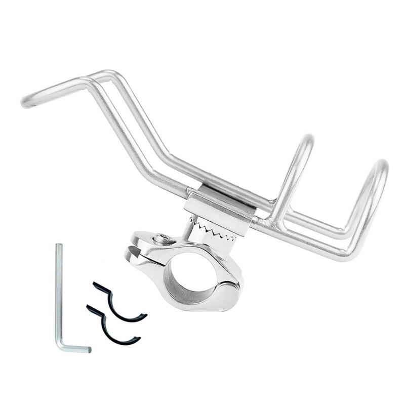 Marine Fishing Boat Rods Holder with Large Clamp Opening 360 Degree Adjustable Fishing Rod Racks Folding Bracket Stand 2022