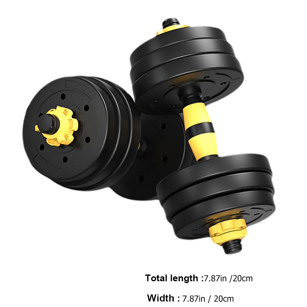 Haltères caoutchoutées, 1 paire, ensemble pratique, Fitness ajustable, Fitness pour femmes et hommes