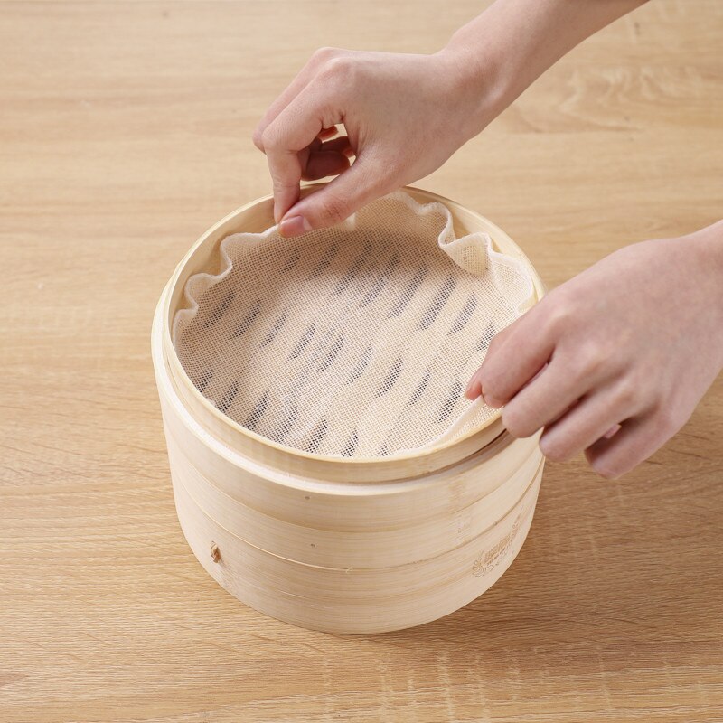 2 piezas de tela de vapor de algodón para cocinar al vapor, rejilla de limpieza, cesta de vapor, utensilios de cocina