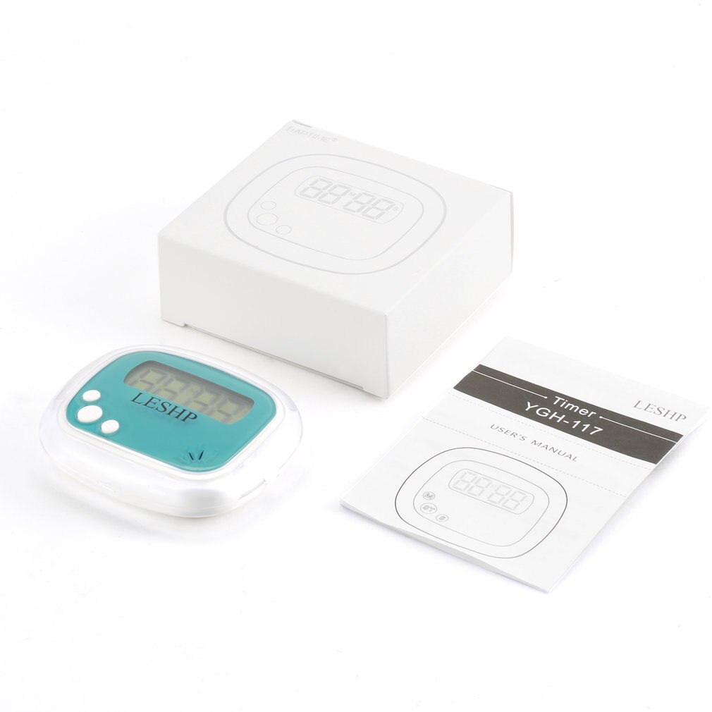 LESHP Kitchen Timer - 4 Digit LCD Display - Countdown & Count-Up - Magnetic Back - Memory Recall