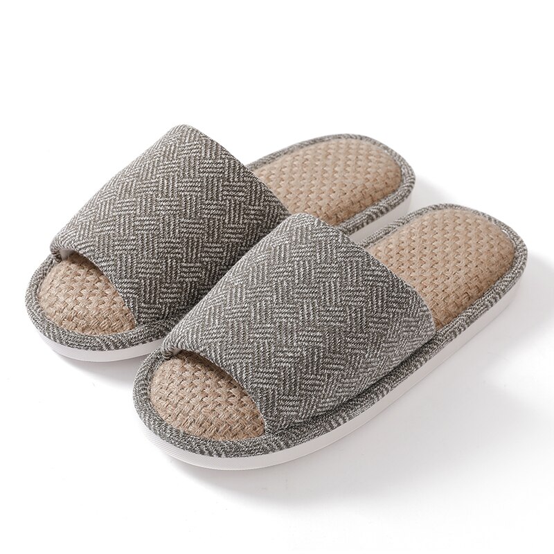 TZLDN Uomini Pantofole Estive Morbido lino Coperta Casa di Vibrazione di Cadute di Canapa aprire dito del piede Sandali Ragazzi piatto casuale Presentazioni Aziende Produttrici Giochi spiaggia grande dimensione scarpe