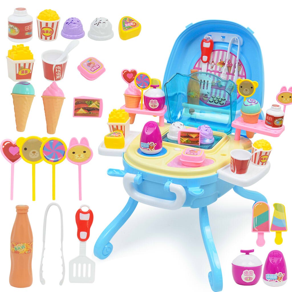 Ice Cream Dessert Shop Food Toy Pretend Toy Role Play Set Xmas