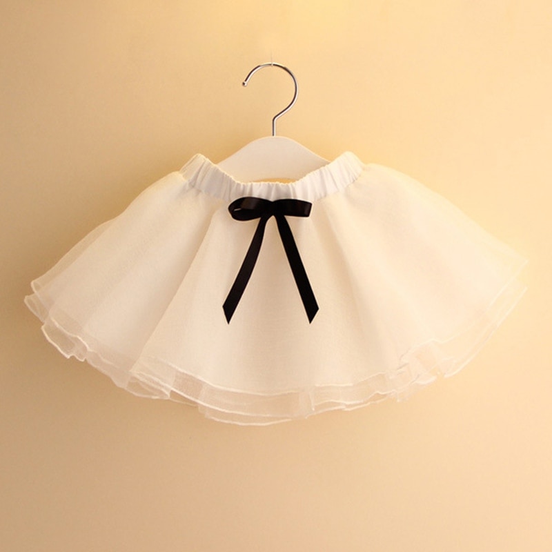 Baby jente tutu skjørt søte barn prinsesse tyll skjørt sommer barn fest sløyfe-knute mesh skjørt jenter danse ballett pettisksirt