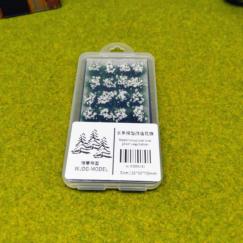 Materiali da costruzione in scatola fai-da-te in scatola per erba statica Wargame grass tuft Layout di costruzione tavolo da sabbia kit modello di Cluster di fiori: MI-009 A box