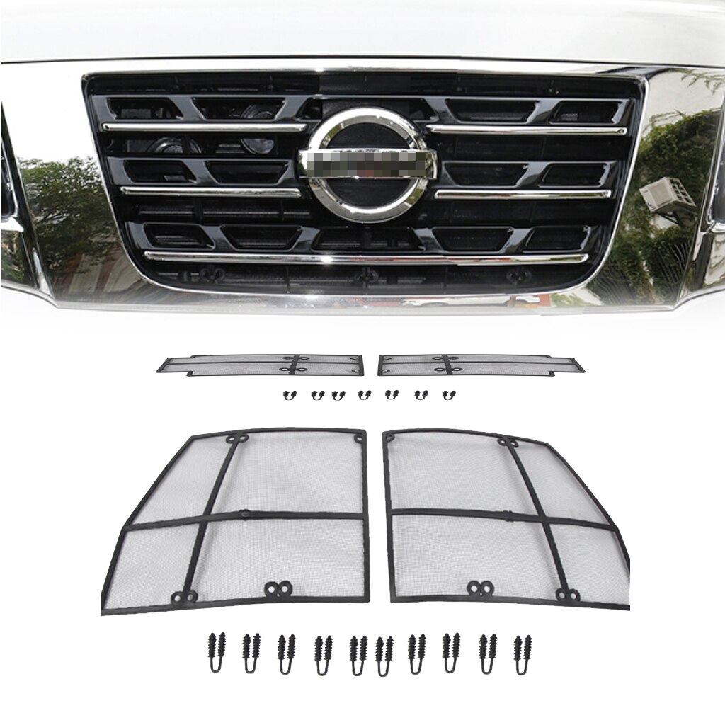 For Nissan Patrol Y62 Accessories Car Front Insect Grilles Net For Nissan Patrol Y62 Screening Mesh Cover