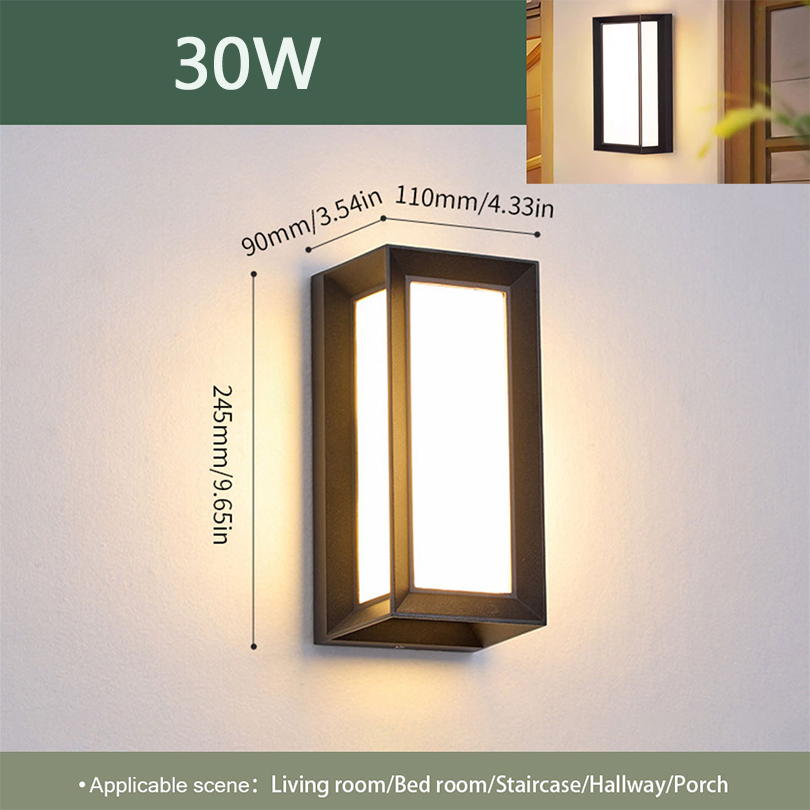 Led buitenwandlamp Waterdicht IP66 Bewegingssensor Led buitenverlichting Veranda Verlichting Balkon Tuinverlichting Buitenwandlamp: Licht Groen / green / 4W