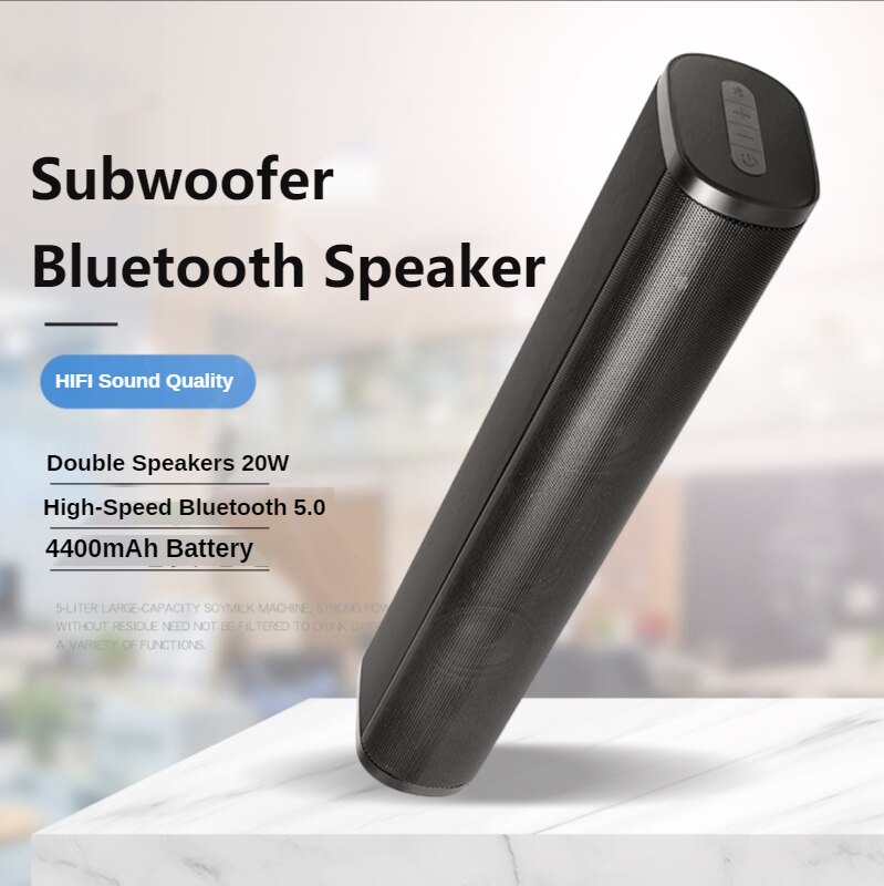 Draadloze Bluetooth Speaker 20W Soundbar Computer Luidsprekers Surround Stereo Subwoofer Voor Desktop Tv Thuisbioscoop Systeem Klankkast