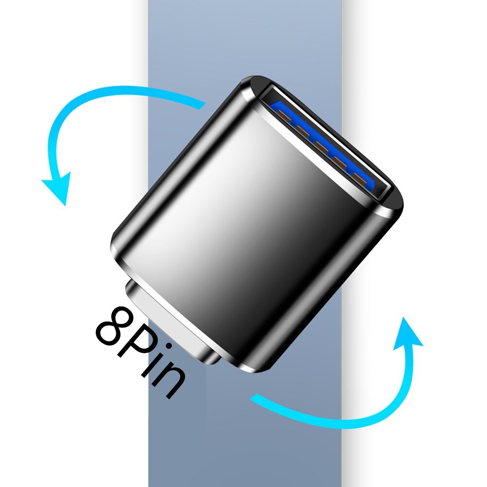 USB 3.0 Female to 8Pin Male Converter Charging OTG Adapter Connector for iPhone USB to 8Pin Adapter