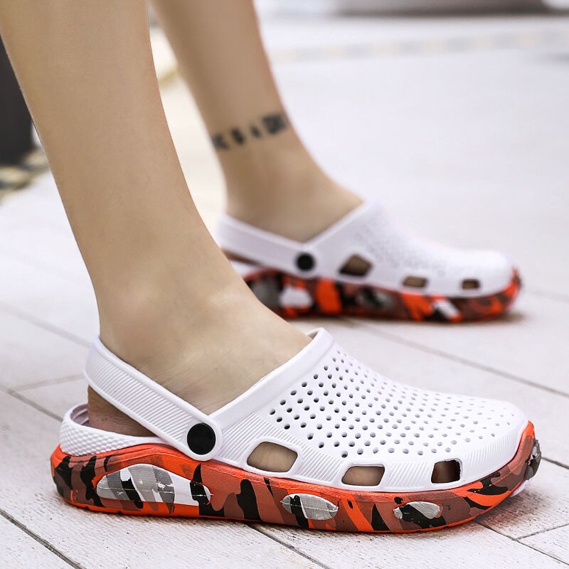 Lizeruee strand hurtigtørre hjemmesko sommer mænd træsko sveller sportssandaler til mænd udendørs platform sko gummi zapatos mujer