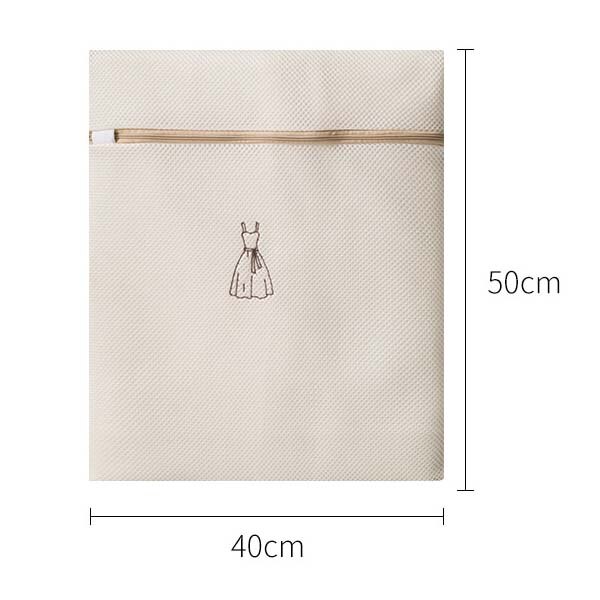 Embroidery Washing Bags Mesh Polyester Laundry Bag Portable Net Bra Wash Basket Organizer For Underwear Clothing Laundry Bag: Skirt