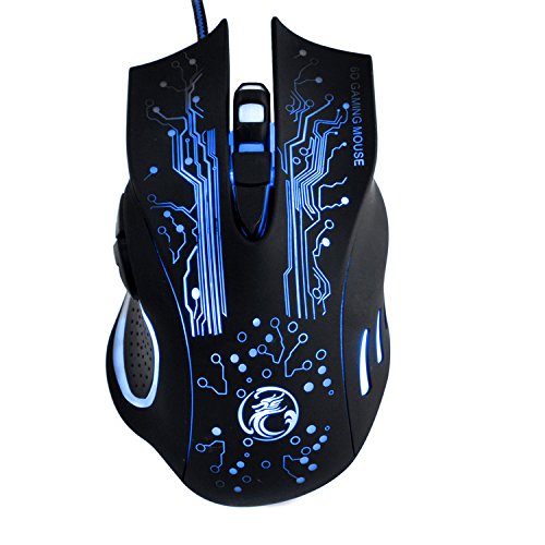 X9 3200 dpi e-sports trådbunden spelmus led optisk 6d ljudavstängning usb för pc dator bärbar dator