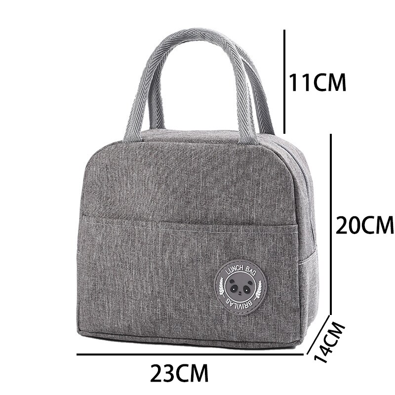 Stor termisk kjølebag piknik kjøler matboks camping matpakke kvinner barn matboks piknikkurv kjølebag til måltid: A -23 x 14 x 20