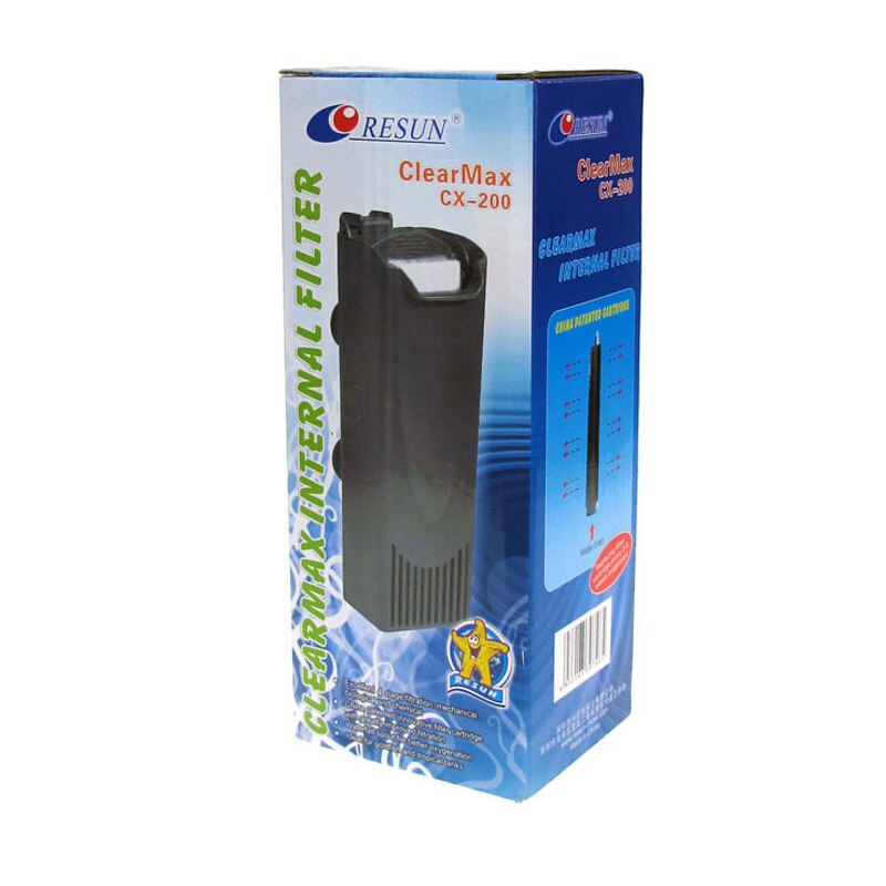 Resun CX-100 CX-200 fontanna styl akwarium żółw jaszczurka akwarium niski filtr wewnętrzny wody: CX200