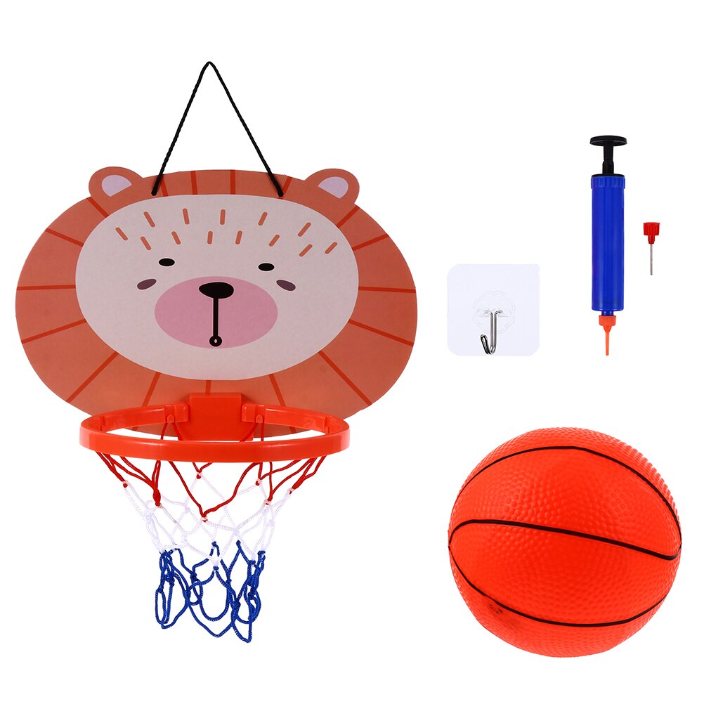 1 Set Hanging Basketball Set with Mini Basketball for Home Office Bedroom: Lion