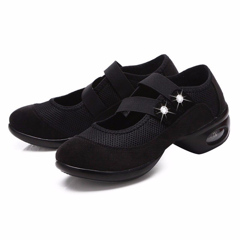 Dames jazz dansschoenen maat 35-41 ademende moderne dansschoenen dames sportschoenen zachte zool dames dansschoenen hak 4.5cm