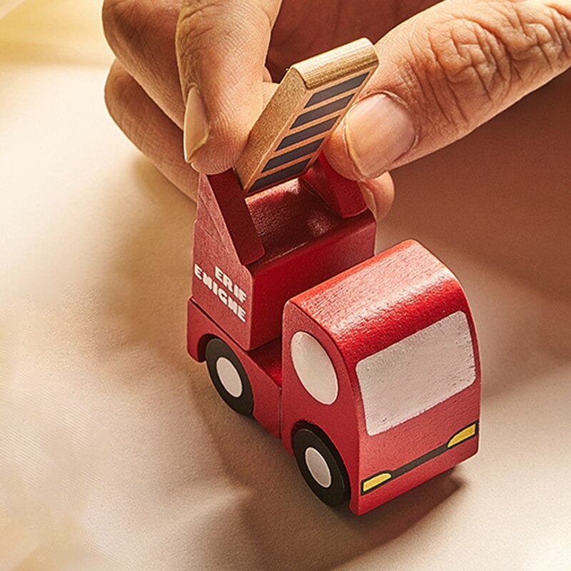 1 PCS Kinder Holz Autos Zug Flugzeug Lkw Modell Spielzeug Montessori Holz Bildung Fahrzeug Spielzeug Simulation Autos Decor
