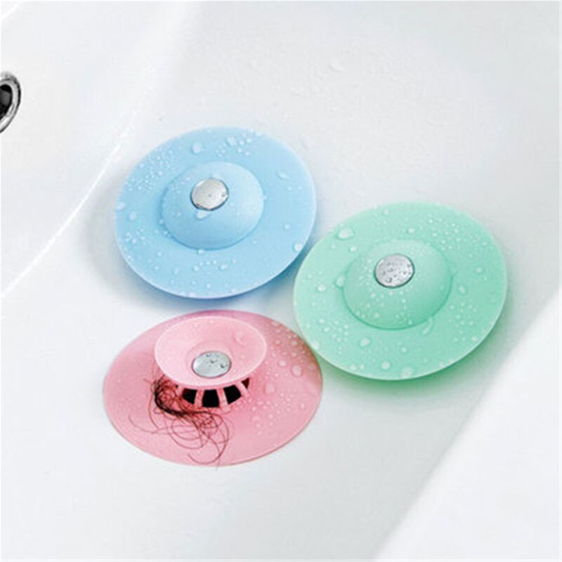 Silicone Floor Drain Hair Stopper Bathtub Plug Bathroom Kitchen Basin Stopper Sink Strainer Basin Water Stopper