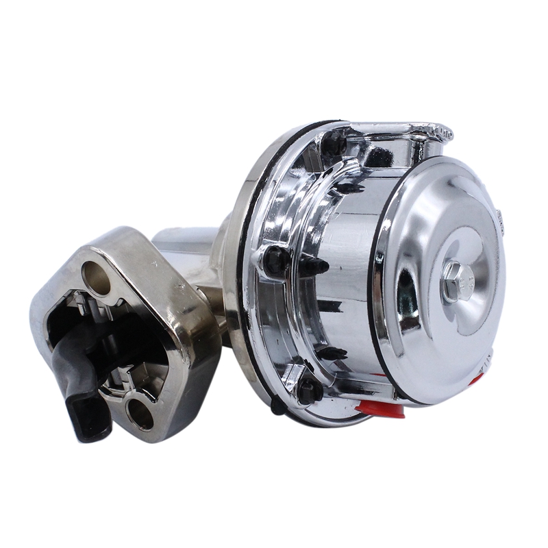 for Chevy Small Block V8 Mechanical Fuel Pump - Two Valve 80 GPH 8 PSI - SBC (262-400), Chrome Car Accessories
