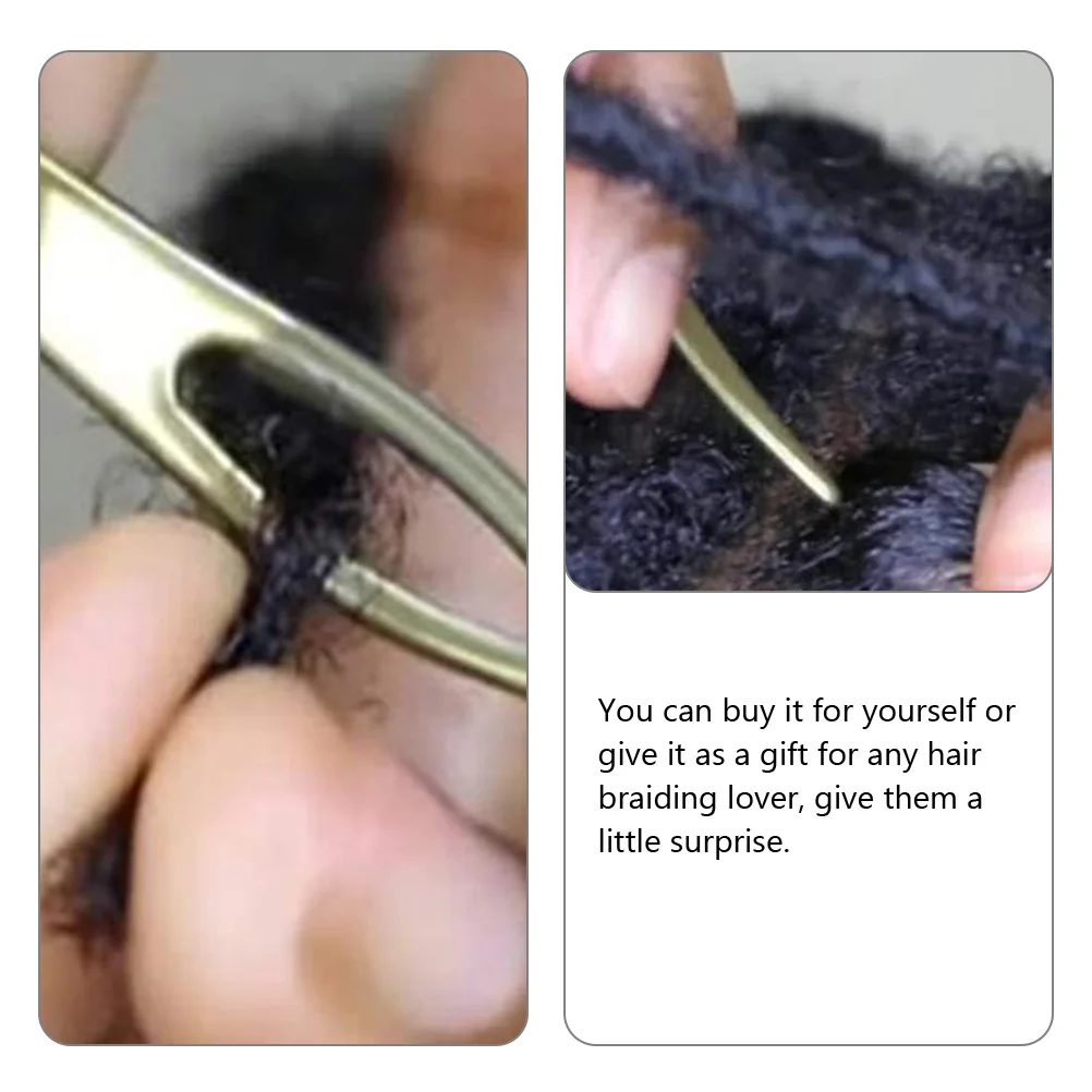 9-delige haaknaalden Haar Dreadlocks Pins Vergrendelingsgereedschap Vlechten Accessoires Gereedschap Rechtzetten in elkaar grijpende naalden