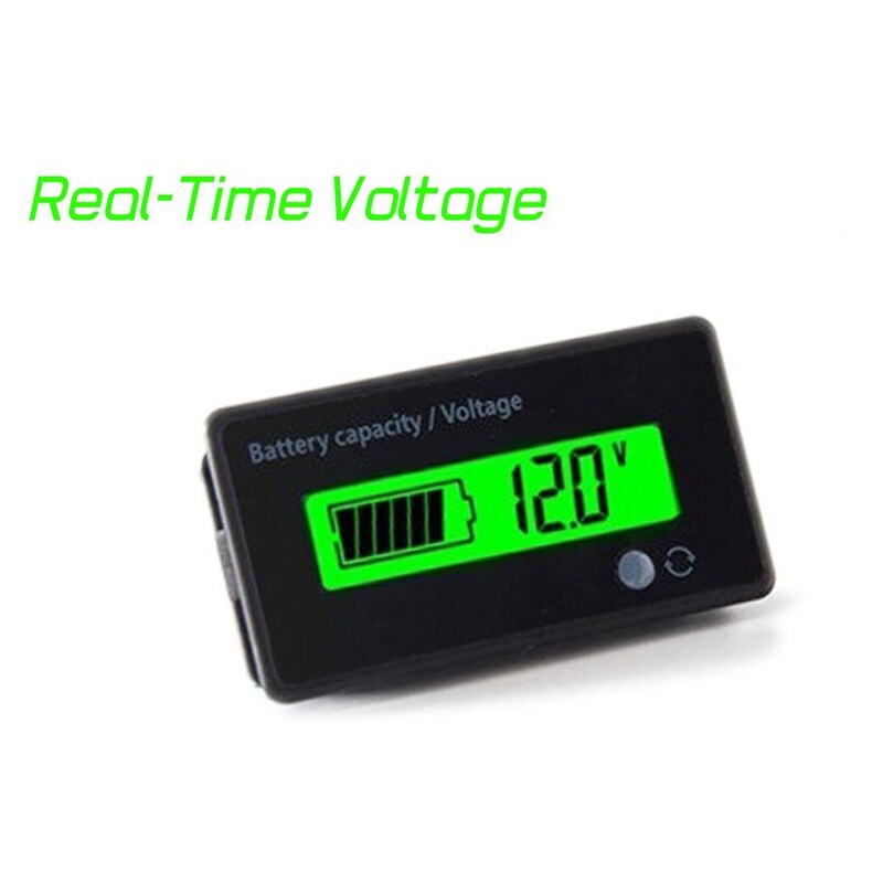 Medidor de batería 12V 24V 36V 48V, indicador de voltaje de capacidad de batería, Monitor de descarga de carga de batería de plomo-ácido y Ion Litio, f